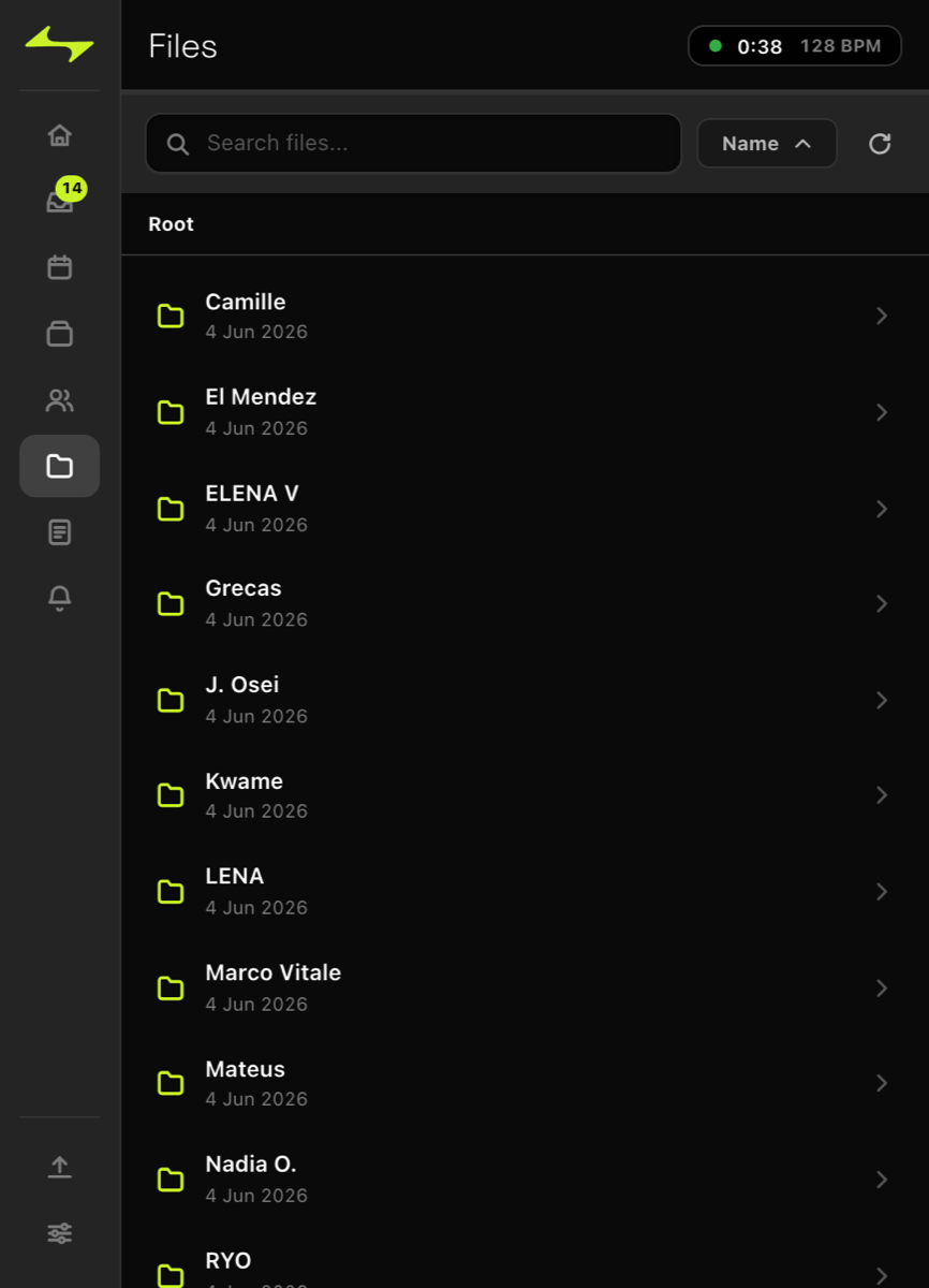Commander — navegador de archivos por cliente