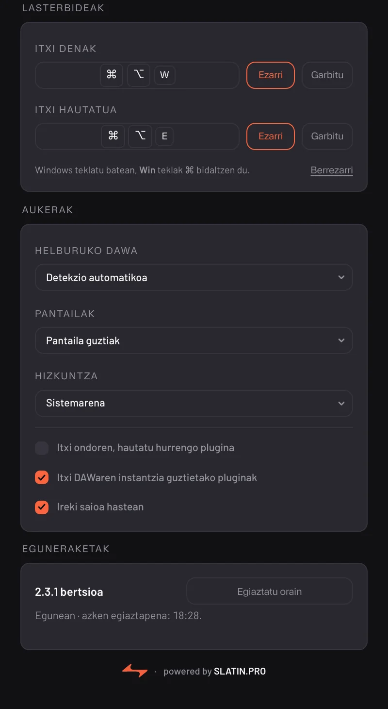 Plugin Closer — ezarpenen leihoa